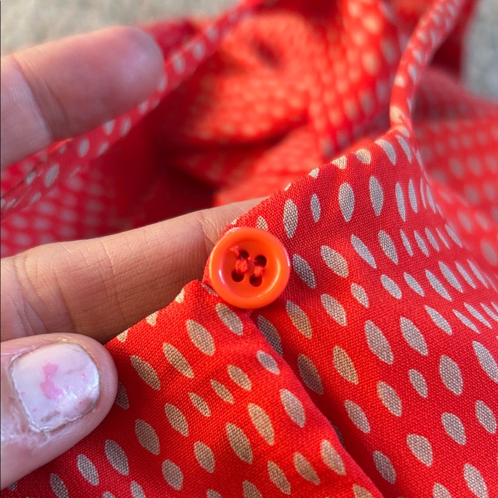 Red pattern flowy tank - Picture 7 of 8